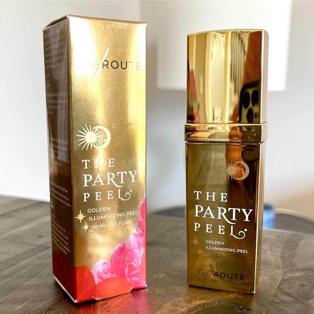 Golden Bubbling Face Mask - THE ROUTE - The Party Peel, New - Unopened Box